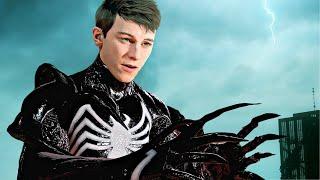 Spider-Man 2 Venom Symbiote Suit Turning Peter Evil Scene 2023 (PS5) 4K 60FPS