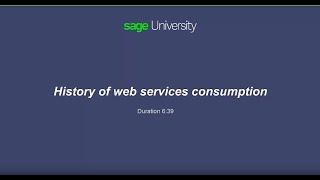 Sage X3  - History of web services consumption