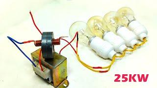 How To Make 25KW Free Energy Generator Use Copper wire_ Parmanent Magnet & Transformer