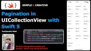 Pagination in UICollectionView with Swift 5