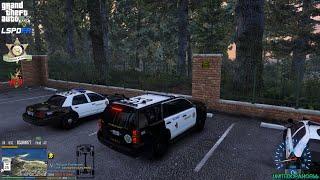 GTA V - LSPDFR 0.4.9 - LSSD/LASD - Sheriff K9 Patrol - Vehicle Pursuits | Naked Person - 4K