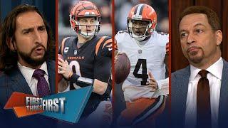 Joe Burrow 'ready to go’ for Week 1, Browns have Bengals on upset alert? | NFL | FIRST THINGS FIRST