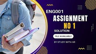 ENG001 Assignment No 1 Solution Spring 2022 By AR