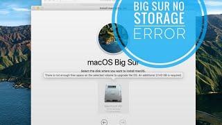 Mac Os Big Sur Not Enough Free Space Fix