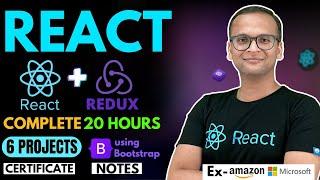  React & Redux Complete Course (2024) with Projects | Notes | Free Certification