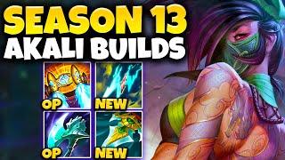 TRYING EVERY POSSIBLE AKALI BUILD FOR SEASON 13 (THE AKALI MOVIE)