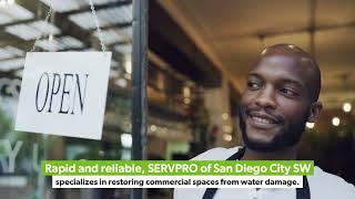 If commercial damage strikes your property, call SERVPRO of San Diego City SW for emergency service