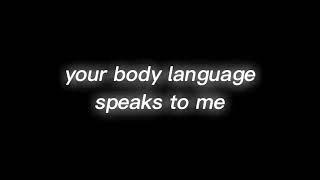 your body language speaks to me- free text overlay (give credits if used)