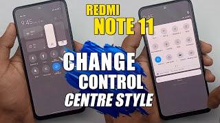 How To Change Control Centre Style - Redmi Note 11