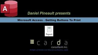 Microsoft Access - Getting Buttons To Print