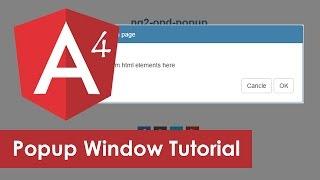 Angular Popup Modal Window Example