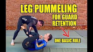 One Basic Rule of Leg Pummeling: Guard Retention No Gi BJJ/Jiu-JItsu
