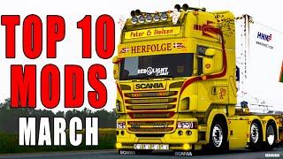 TOP 10 ETS2 MODS - MARCH 2024 | Euro Truck Simulator 2 Mods
