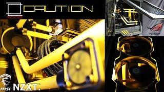 Custom Pc "Caution" Client Build #19 Declassified Systems, Custom Piston Side Panel