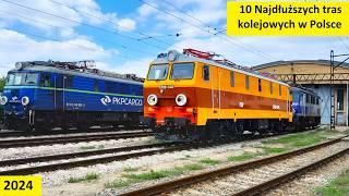 TOP 10 Najdłuższych tras kolejowych PKP InterCity w Polsce 2024