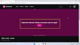 How to Fix JioCinema Oops No Internet Please Reconnect & Try Again Error on Desktop/Laptop