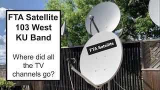 FTA Satellite 103 West KU Band SES 3 Update - Where did all the FTA TV Channels Go?