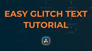 Glitch Text Transition in Fusion- DaVinci Resolve 19.1