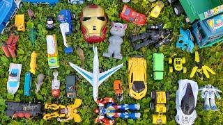 TRUK TRONTON MENGANGKUT MAINAN DUMP TRUK, HELIKOPTER, DINO, ROBOT, DOZZER, BATMAN, MAINAN WADIDAUW!!