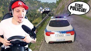 WYPADKI POLSKICH POLICJI W POLSKICH GÓRACH!  Beam.NG Mody