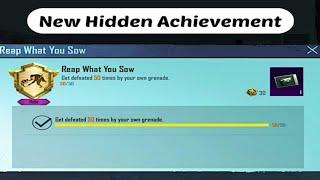 NEW HIDDEN ACHIEVEMENT "REAP WHAT YOU SOW"Nade yourself 50 time, you can complete it in any map