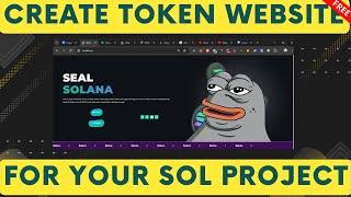 Create token website for your Solana project | How to host domain & Subdomain | Free source