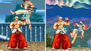 【SF2】当て身投げ vs 全ストリートファイター2 - Geese vs Street Fighter 2 All（Fatal Fury , The King of Fighters）Mugen