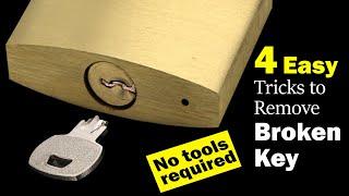 How to remove broken key from lock | 4 easy ways to remove broken key