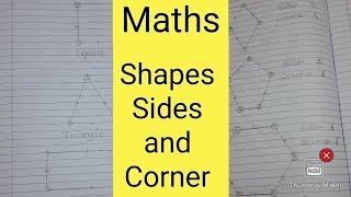 Maths  || All shapes - Sides and Corners