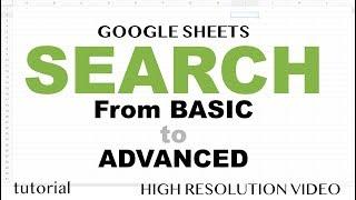 Google Sheets - Search,  QUERY function