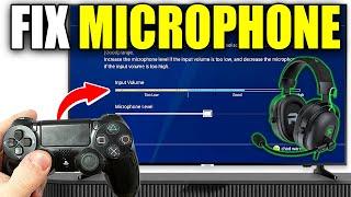 How To Fix Microphone Not Working On PS4 - Easy Guide