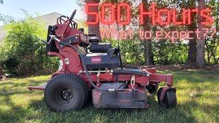 Toro Grandstand 500 Hour Review #torograndstand #lawncare #review