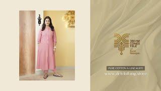 Pure Cotton A-line Kurti