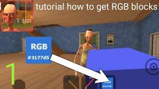 tutorial how to get RGB blocks and end the game in Angry Neighbor ||WALKTHROUGH