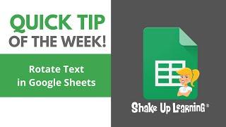 How to Rotate Text in Google Sheets (Grade book Style!)