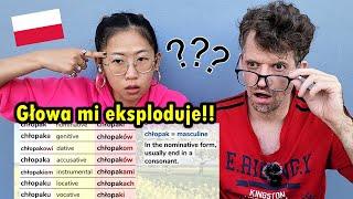 FOREIGN COUPLE DISCOVER THE POLISH LANGUAGE | POLAND REACTION