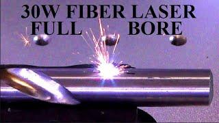 A 30watt fiber laser can do what a 100watt CO2 laser cannot FULL BORE FIBER LASERS