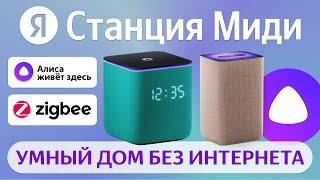 Яндекс Станция Миди с Алисой и Zigbee умный дом, сравнение с Станцией 2 и Станцией Мини обзор