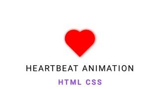 how to make a heart using html css | heartbeat animation | imakedesigneasy