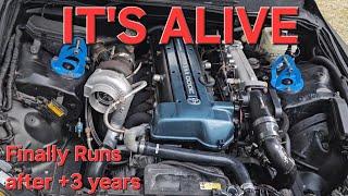 IT'S ALIVE!! 2JZ-GTE Swap IS300 First Start Up w/ Fueltech FT550.....Part 3