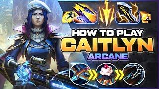 HOW TO PLAY CAITLYN FROM ARCANE | Build & Runes | Season 14 Cait guide | League of Legends