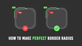 How to make Perfect Rounded Corner Border-radius | CSS tips