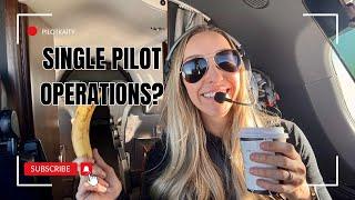 Single-Pilot Mountain Flying at Night | Day in the Life of a Pilot | PilotKaity