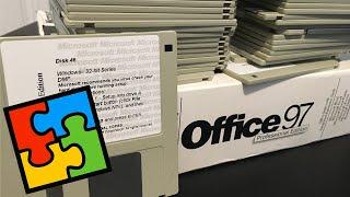 Installing Microsoft Office 97 From 46 Floppy Disks