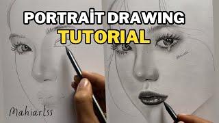 Easy Realistic Portrait Drawing Tutorial with Pencil