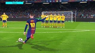 PES 2018 Lionel Messi Free Kick Goal "Remake" FC Barcelona Vs. Atlético Madrid