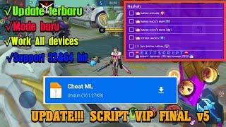 UPDATESCRIPT VIP FINAL v5 MOBILE LEGEND TERBARU||HACK DAMAGE & MAP HACK 