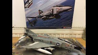 Full Build Vietnam era US Marine Corps F-4 Phantom II in 1:48 scale