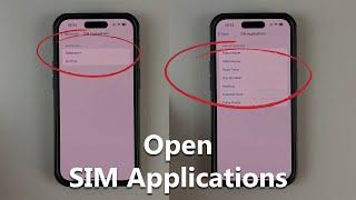 Dual SIM iPhone: How To Access SIM Applications (SIM Toolkit)