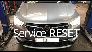 Vauxhall Grandland X Service Indicator Light Interval Reset How To DIY